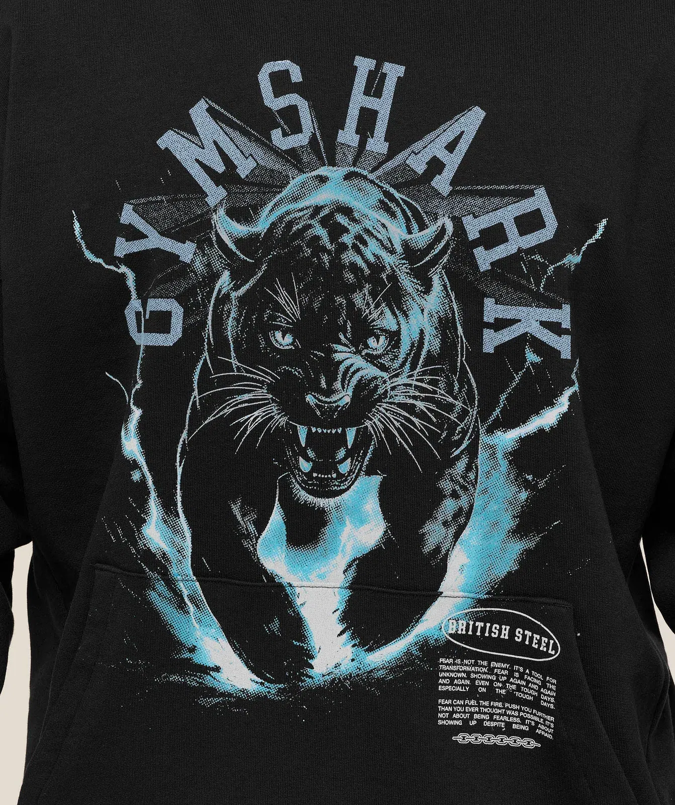 Gymshark Panther Graphic Hoodie - Black