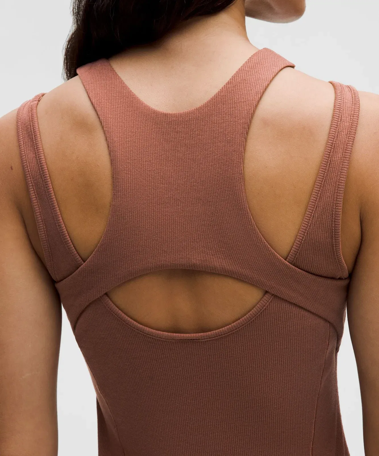 Ribbed Cotton Modal Cut-Out Dress