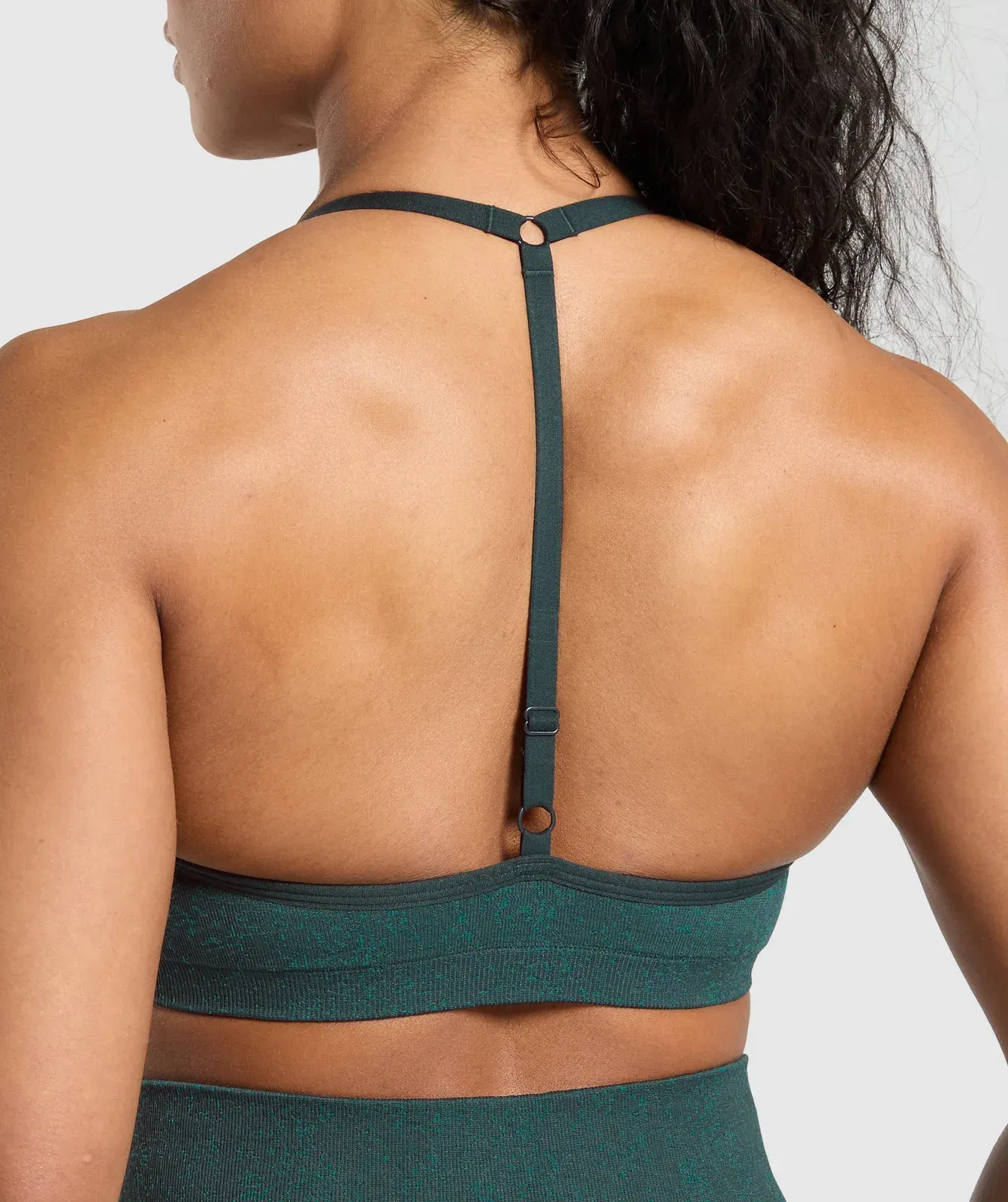Gymshark Adapt Fleck T-Back Bra - Darkest Teal/Functional Teal