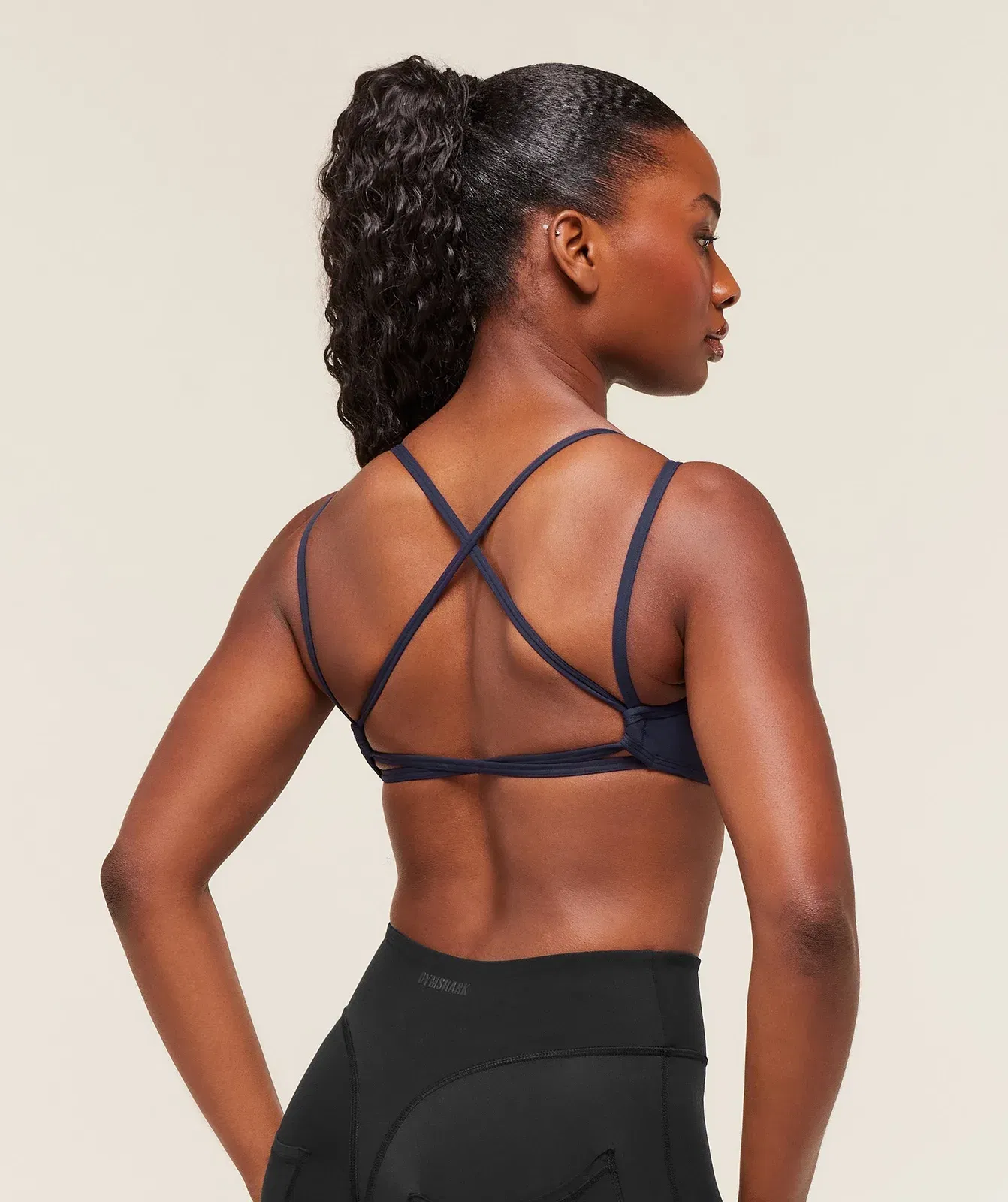Gymshark Back Gains Sports Bra - Heavy Blue