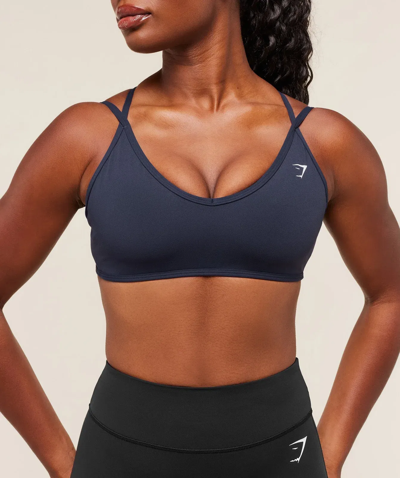 Gymshark Back Gains Sports Bra - Heavy Blue