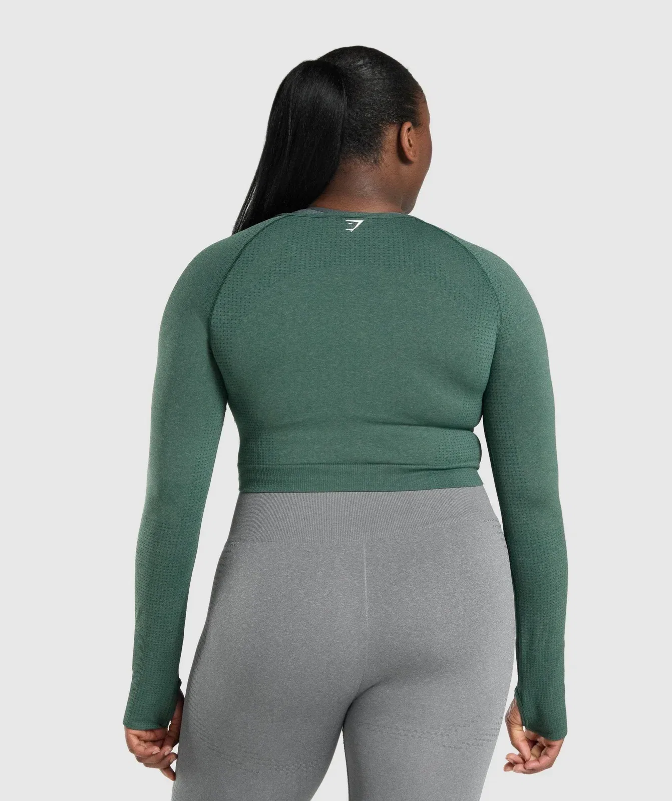 Gymshark Vital Crop Top - Dark Green Marl