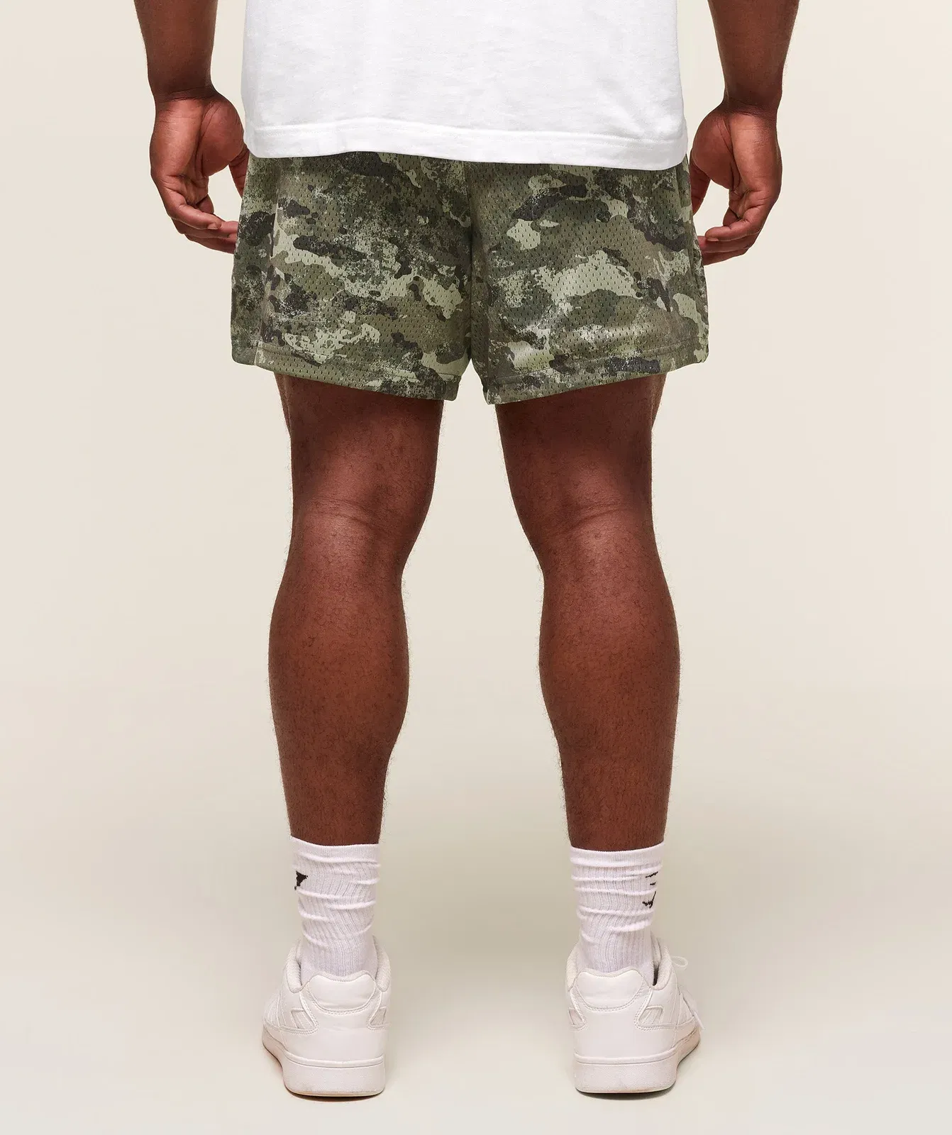 Gymshark Lifting Mesh 5" Shorts - Chalk Green