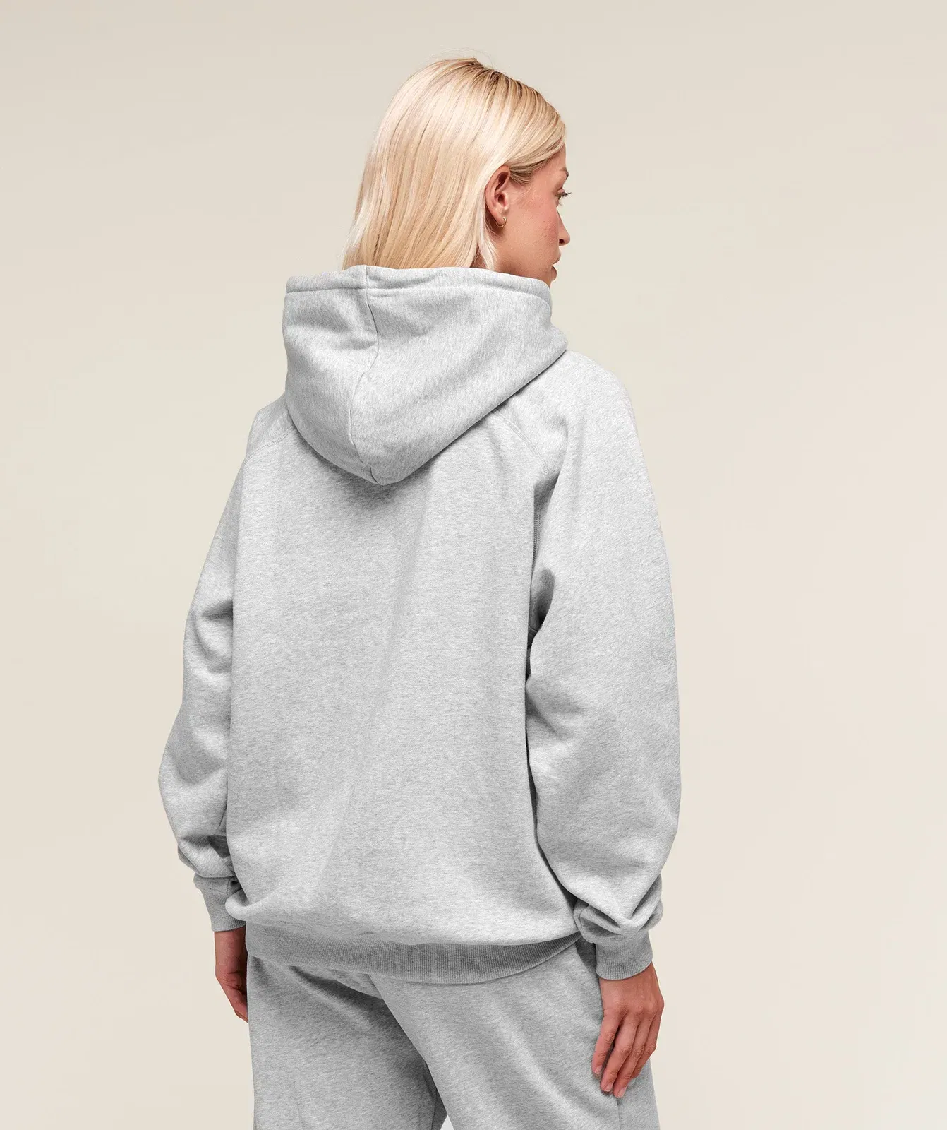 Gymshark Training Oversized Fleece Hoodie - Light Grey Core Marl