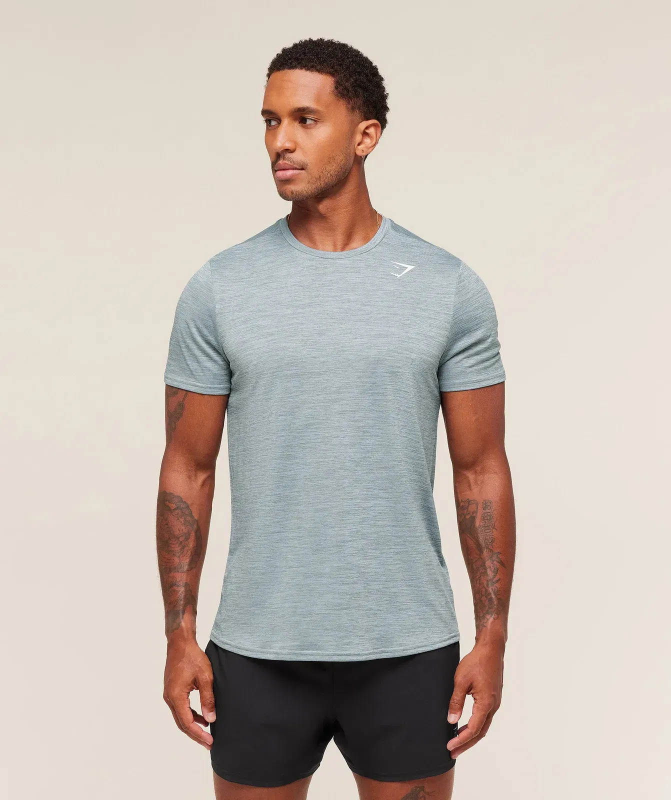 Gymshark Arrival T-Shirt - Smoke Blue/Denim Grey
