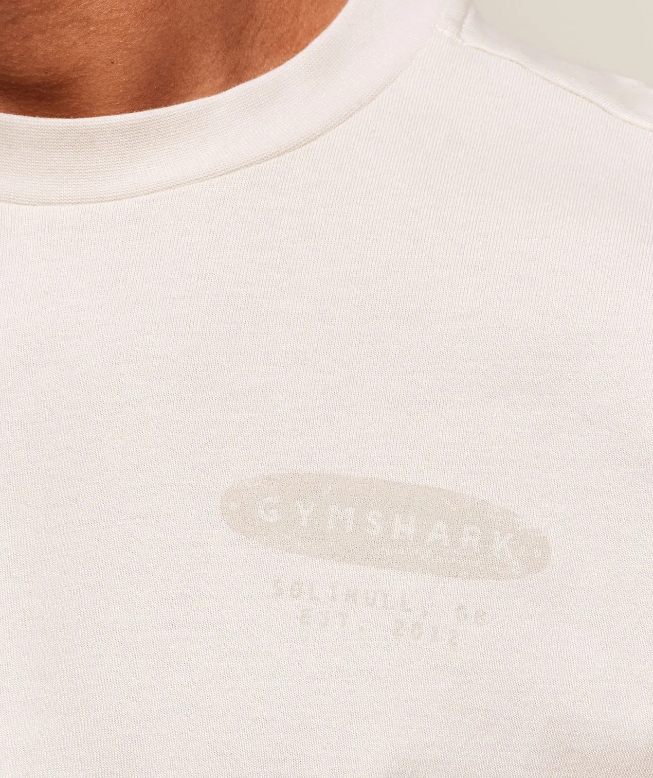 Gymshark For The Lifters Boxy T-Shirt - Oat White