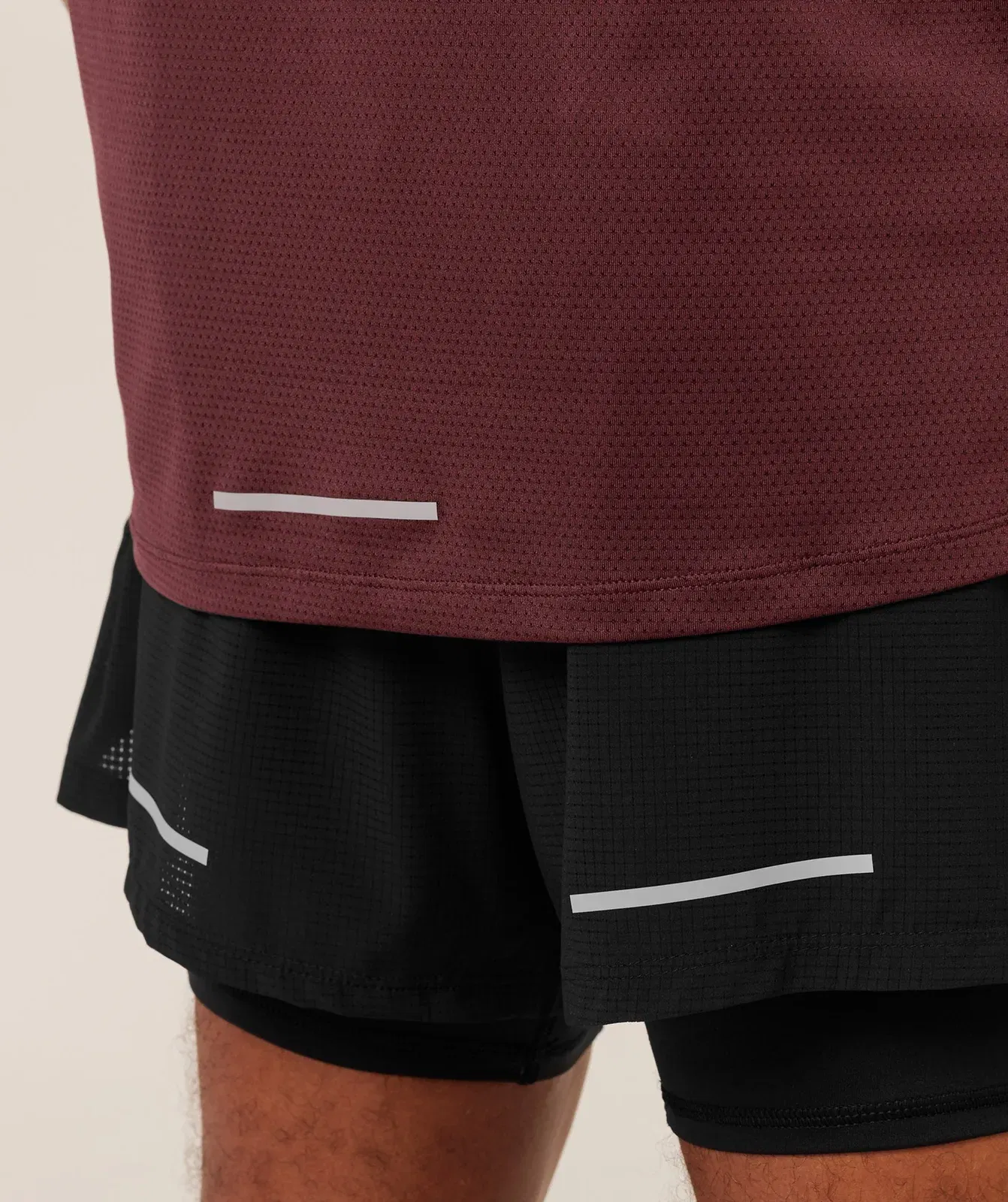 Gymshark Running T-Shirt - Rich Maroon