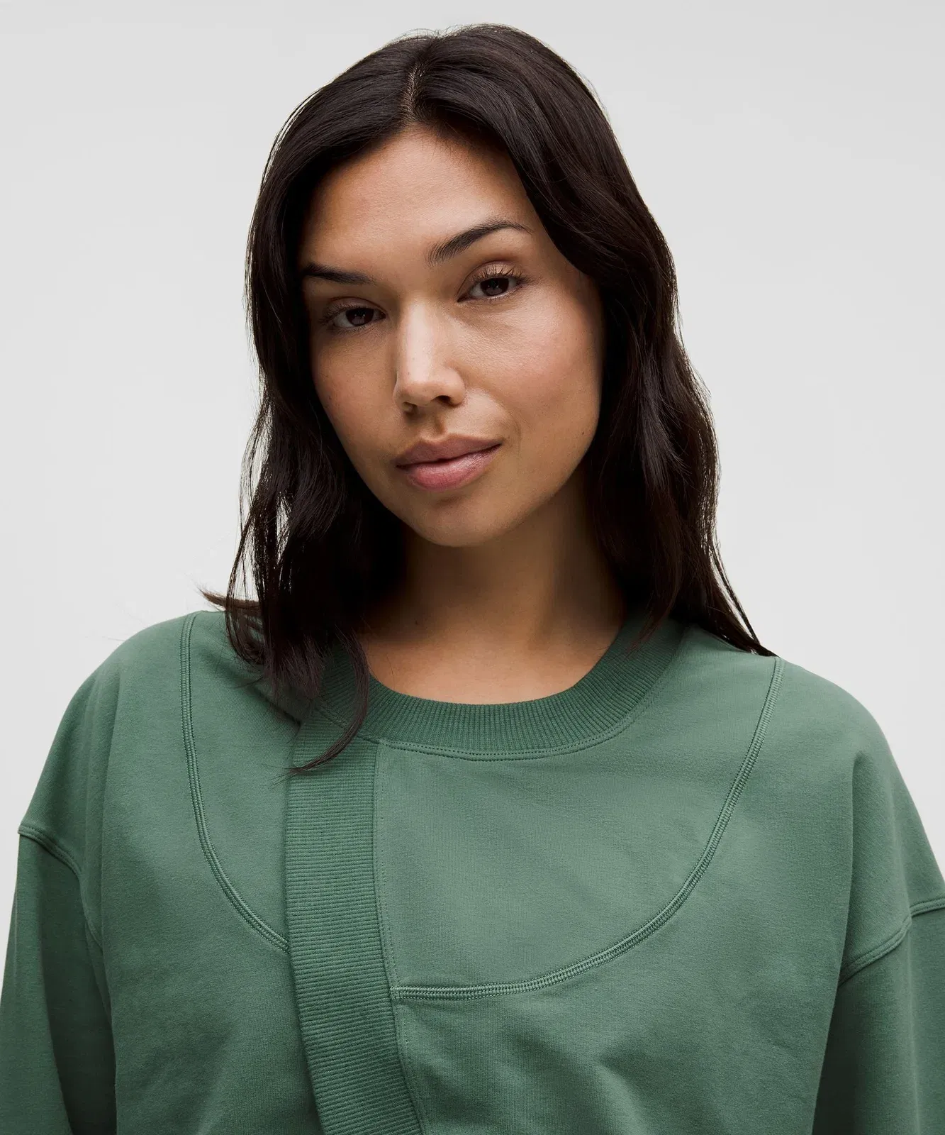 Lunar New Year Sueded Terry Front-Overlap Pullover