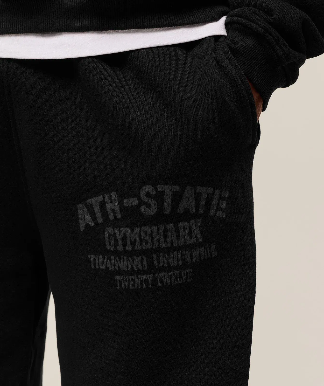 Gymshark Collegiate Joggers - Black