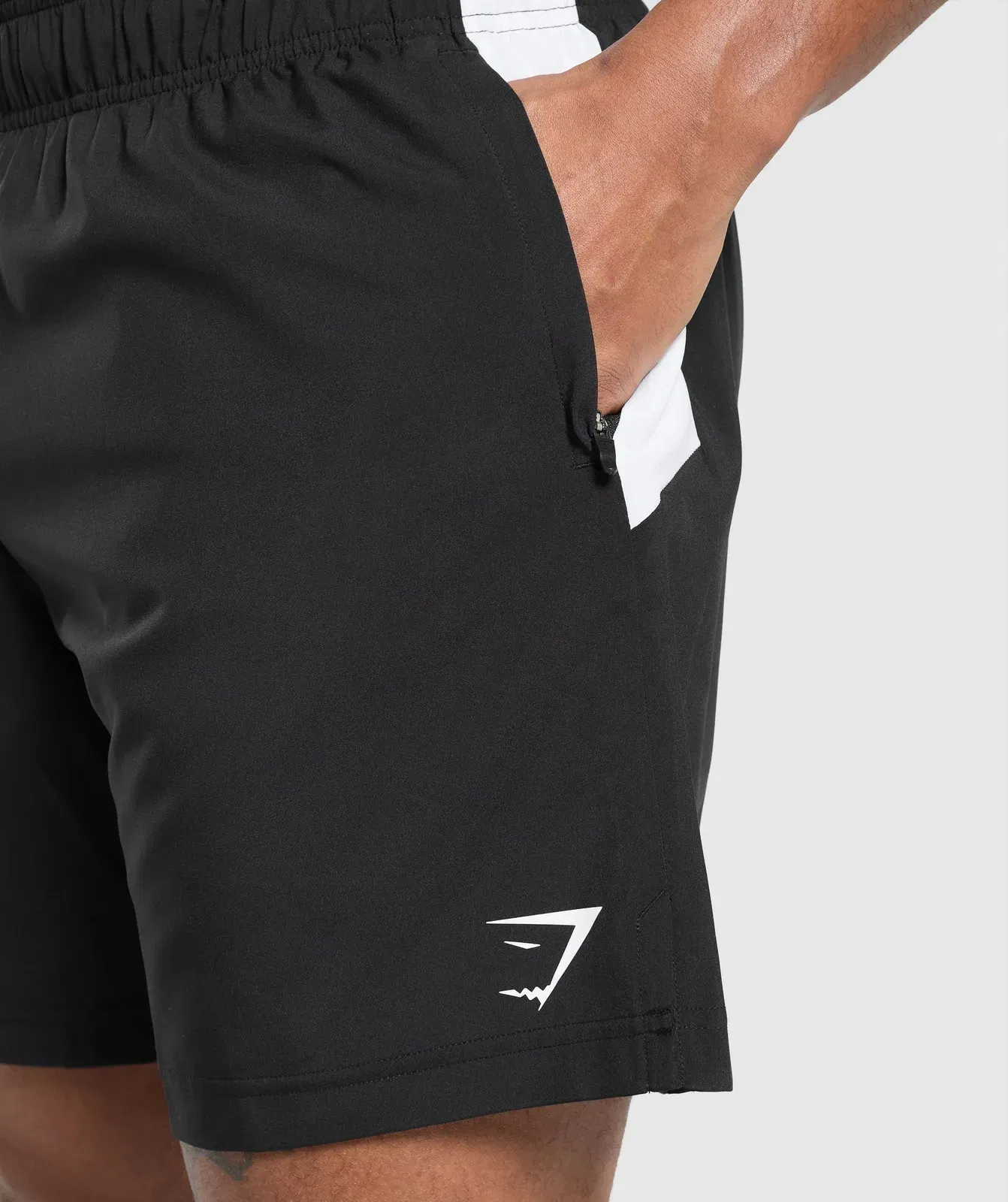 Gymshark Sport Panel 7" Shorts - Black/White