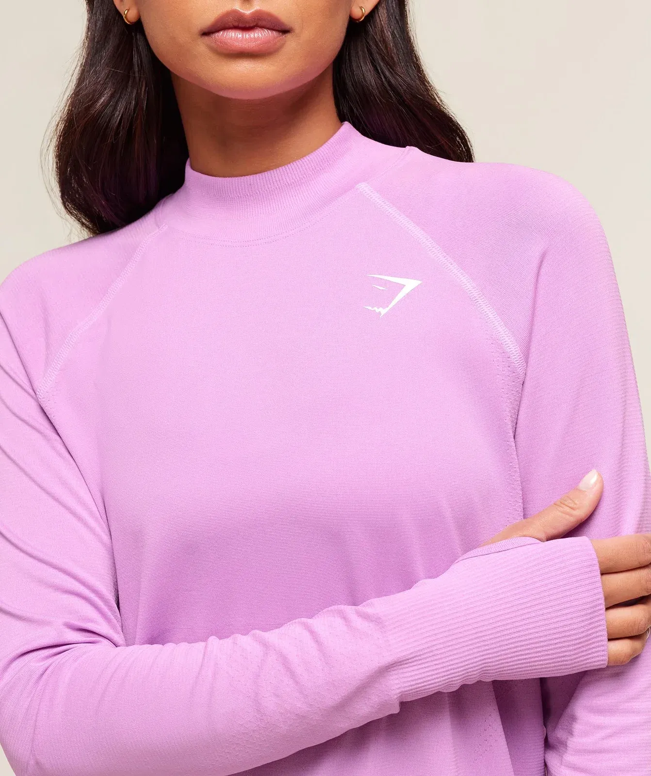 Gymshark Vital Long Line Top - Sour Pink Marl
