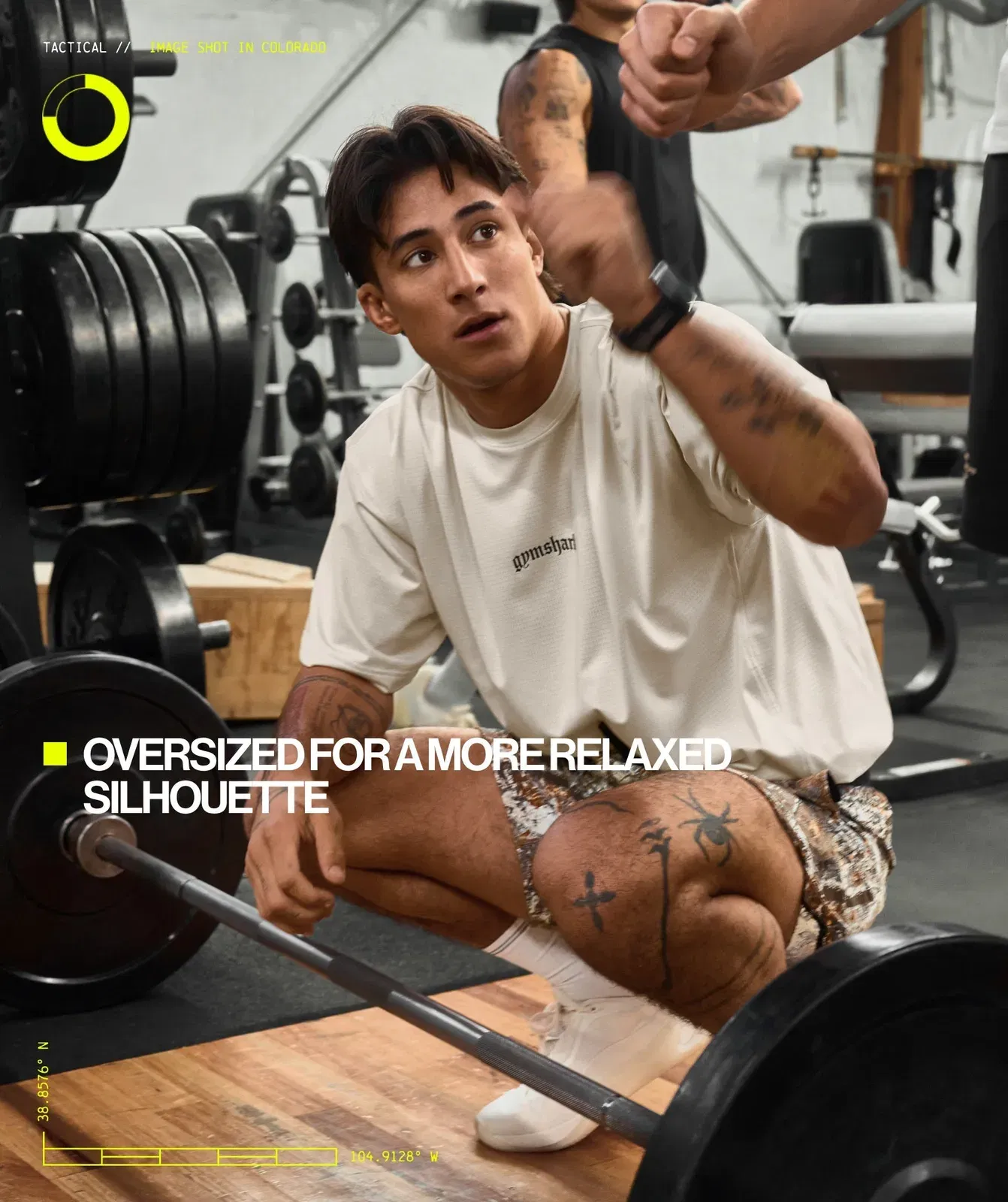 Gymshark Tactical Oversized T-Shirt - Oat White