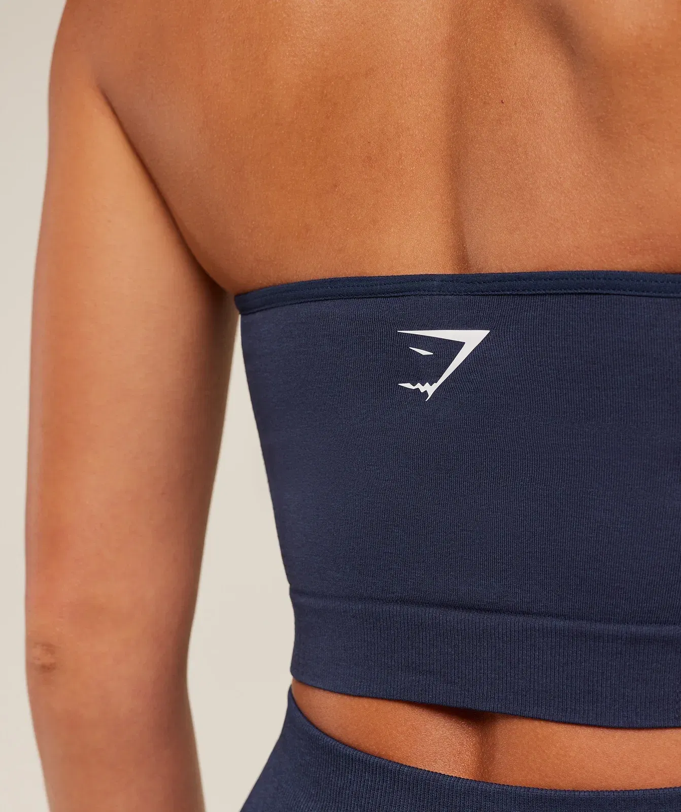Gymshark Vital Halter Neck Tank With Shelf - Heavy Blue Marl