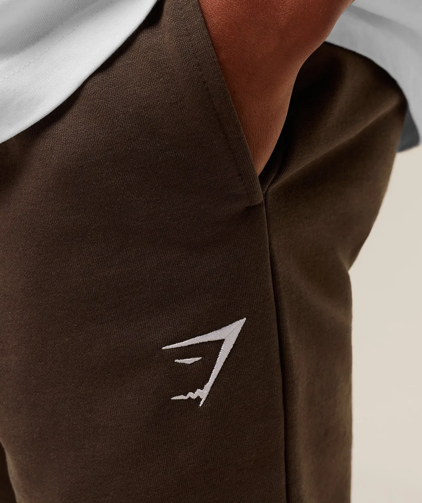 Gymshark Crest Joggers - Archive Brown