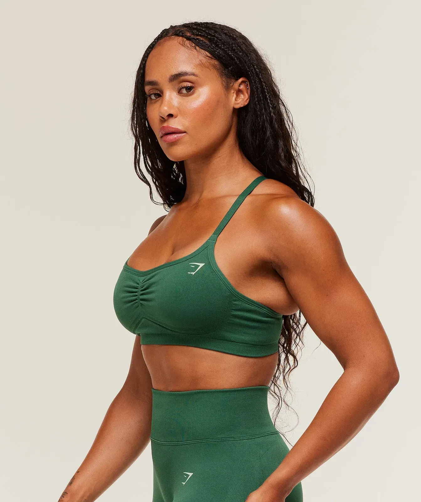Gymshark Lift Seamless Sports Bra - Lift Green/Lift Green Marl
