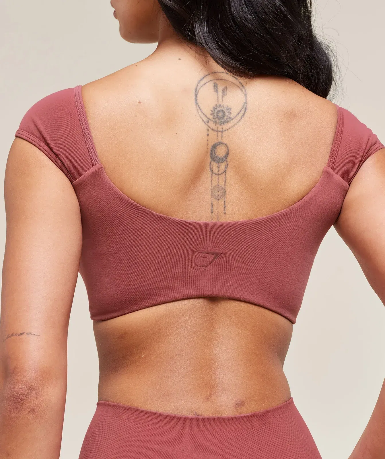 Gymshark Soft Sculpt Cap Sleeve Bralette - Washed Berry Pink