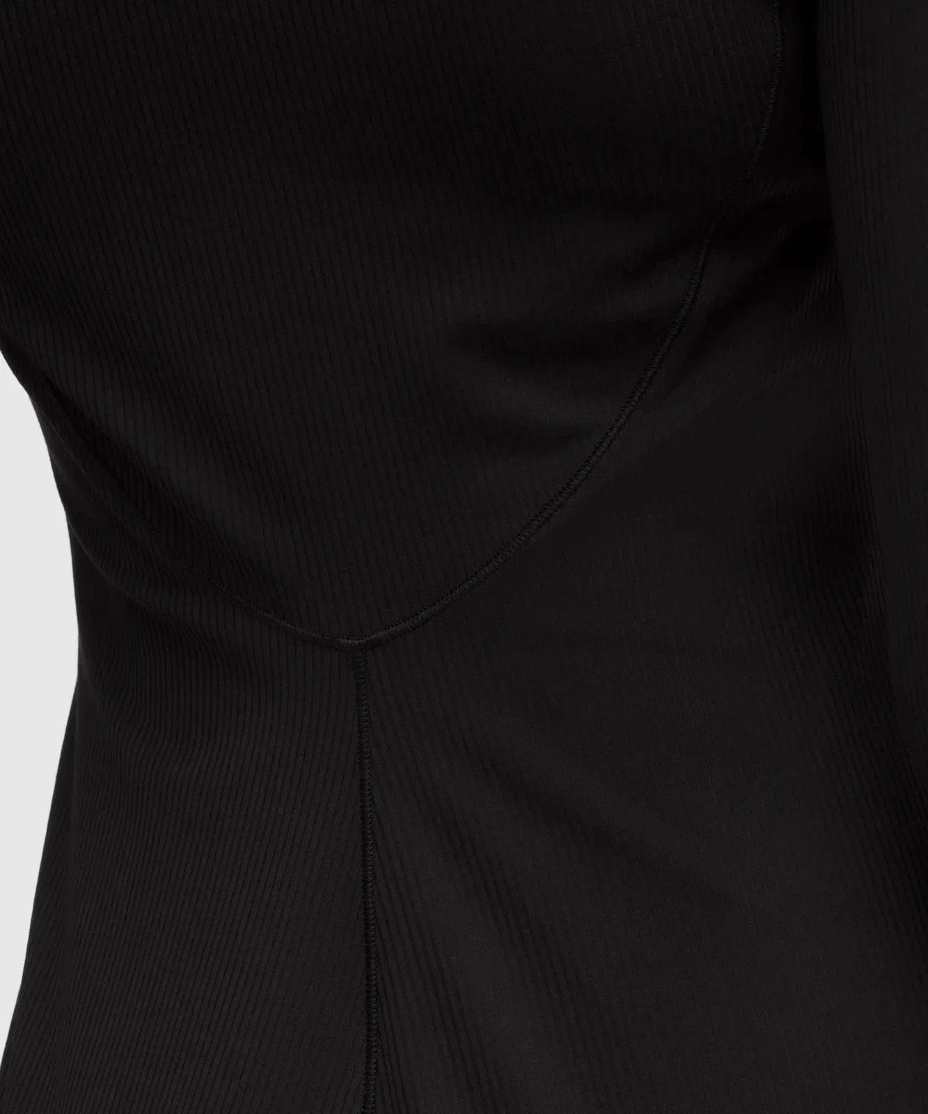 All Aligned Ribbed Long-Sleeve Midi Dress
