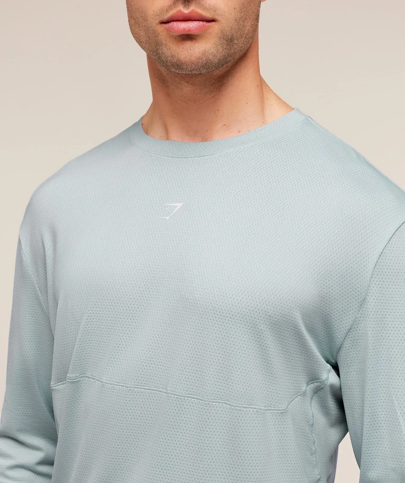 Gymshark Running Long Sleeve T-Shirt - Smoke Blue