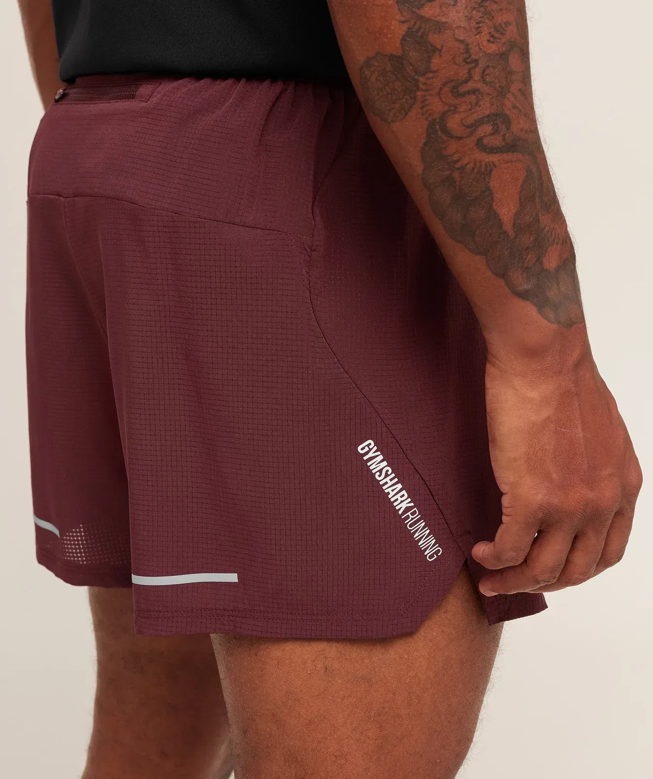 Gymshark Running 5" Shorts - Rich Maroon
