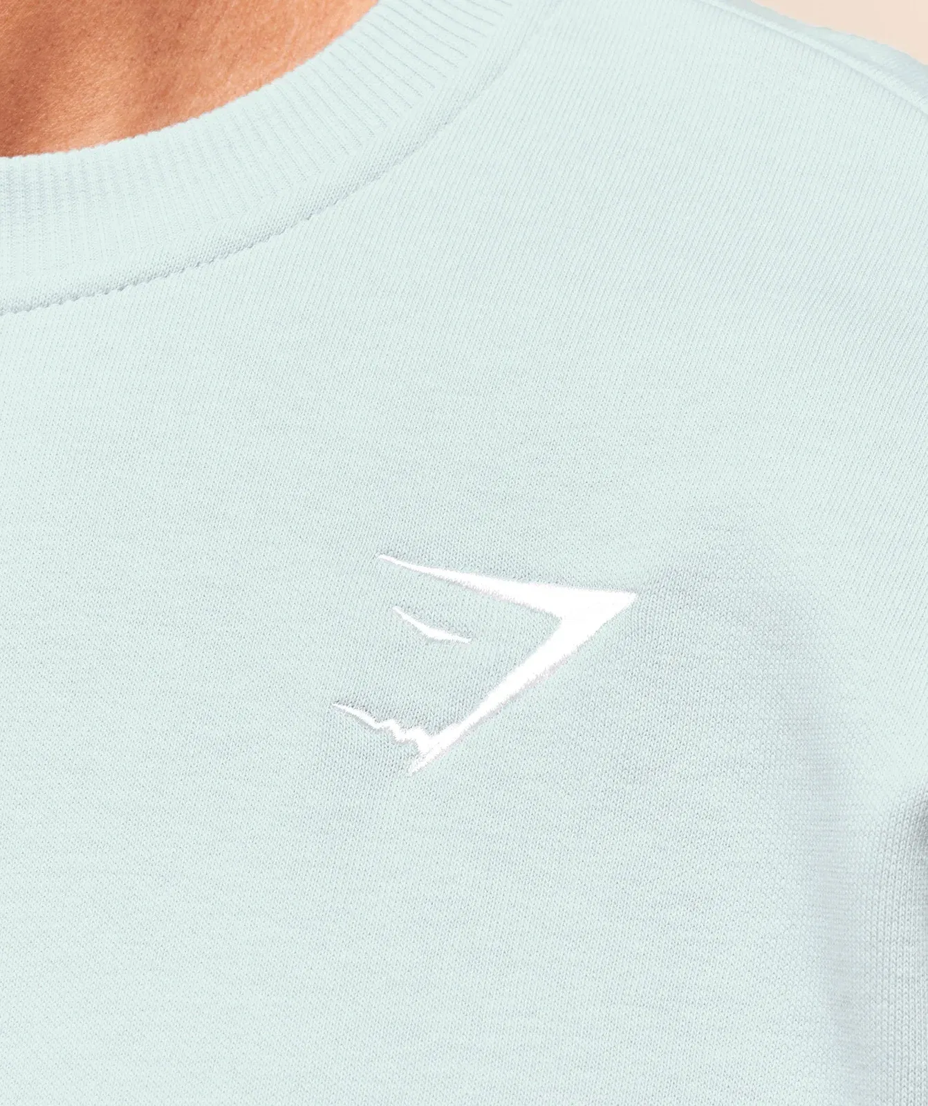 Gymshark Crest Oversized Crew - Smoke Blue