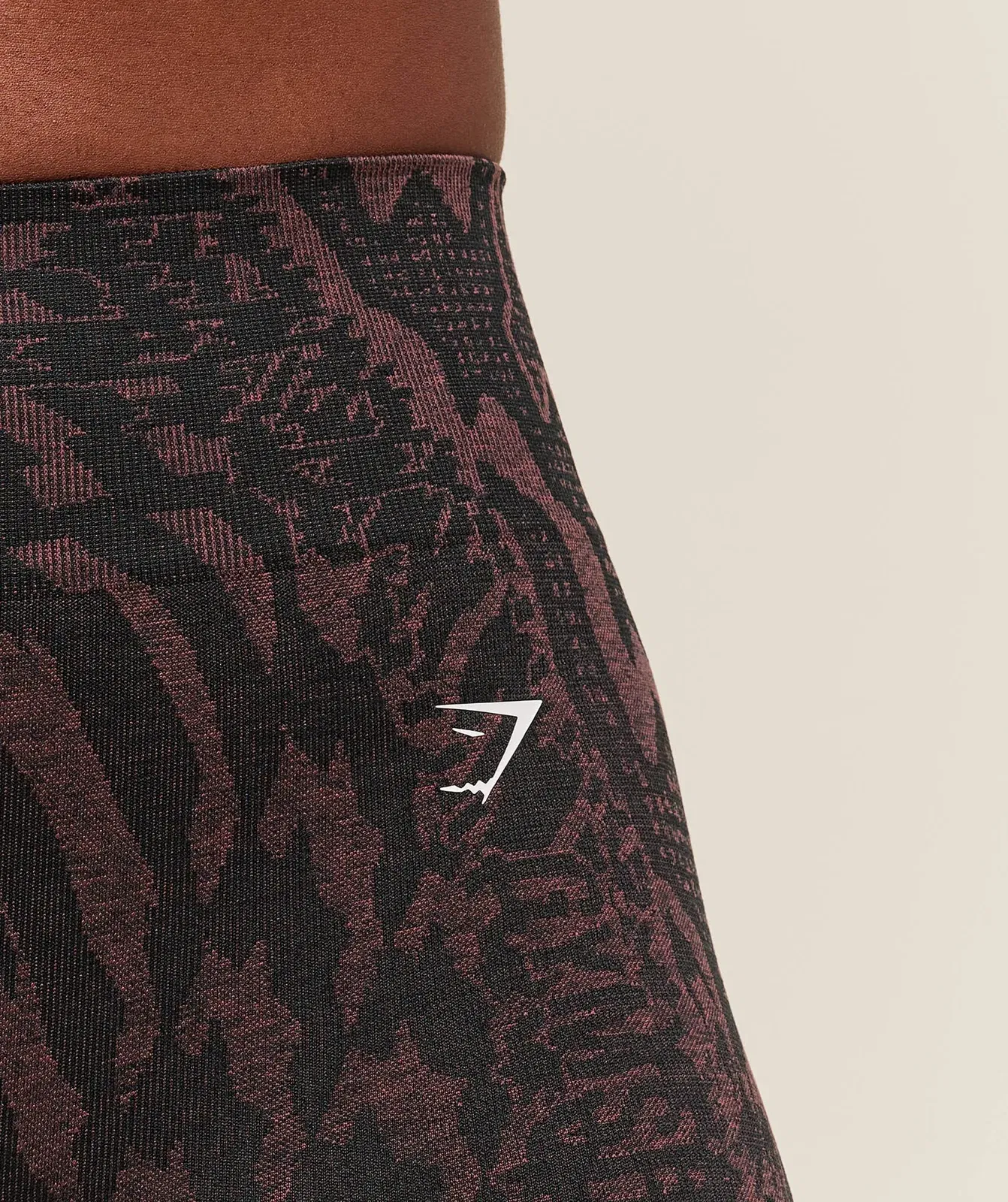 Gymshark Adapt Houndstooth Shorts - Black/Reset Pink