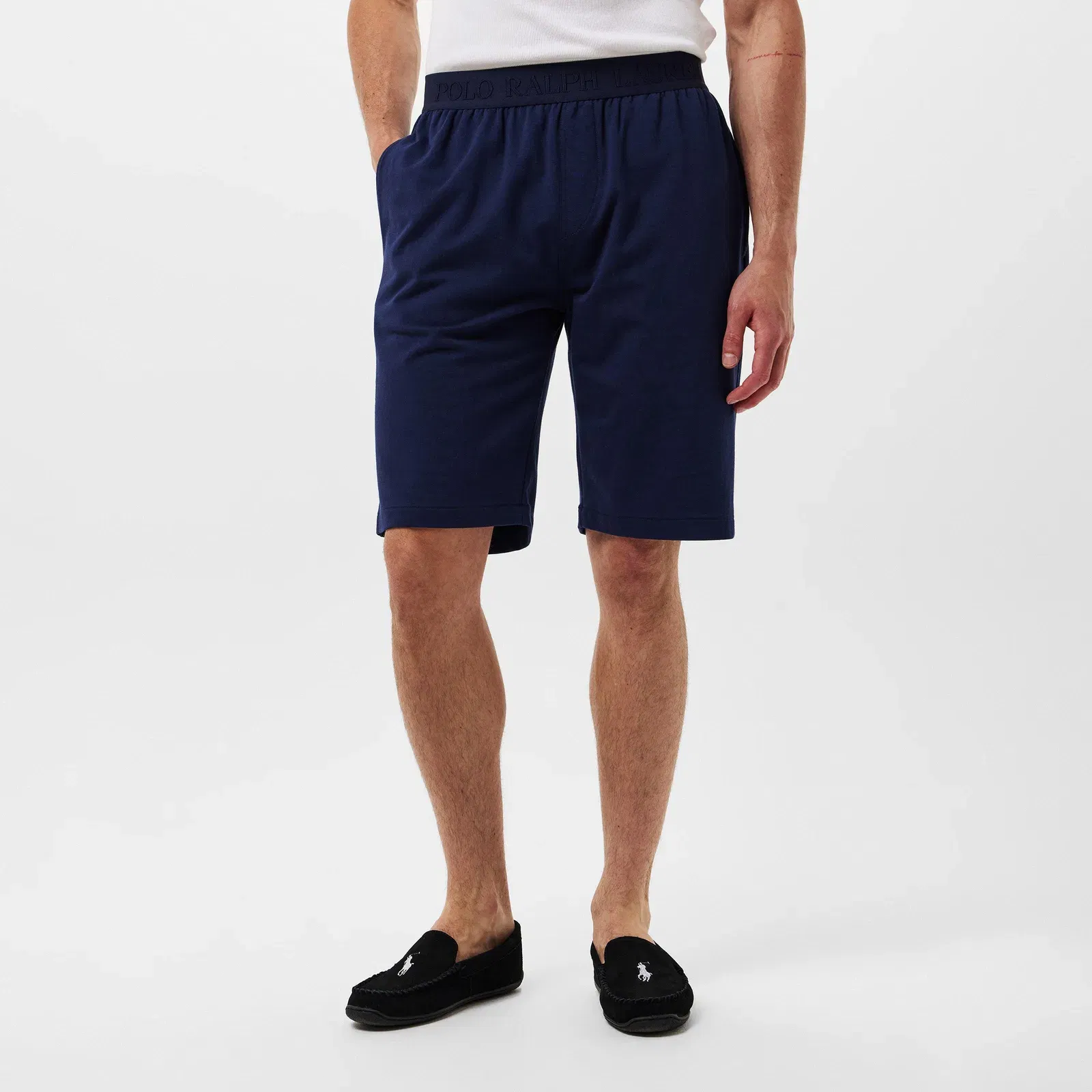 Men's Tonal Taped Waistband Jersey Jogger Shorts