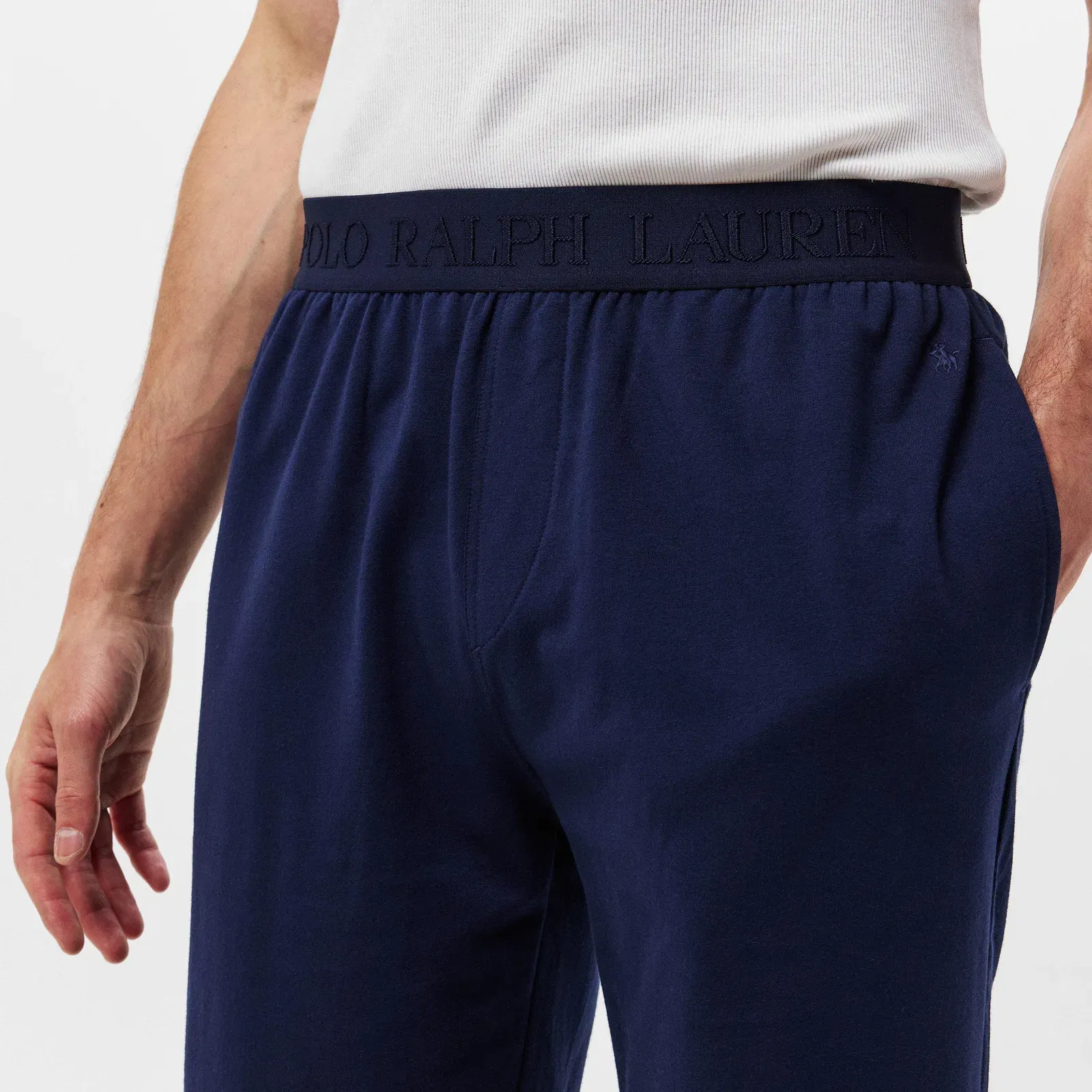 Men's Tonal Taped Waistband Jersey Jogger Shorts