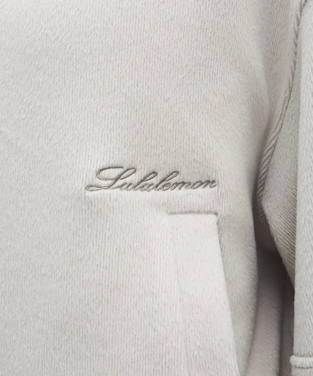 Plush Velour Oversized Half Zip