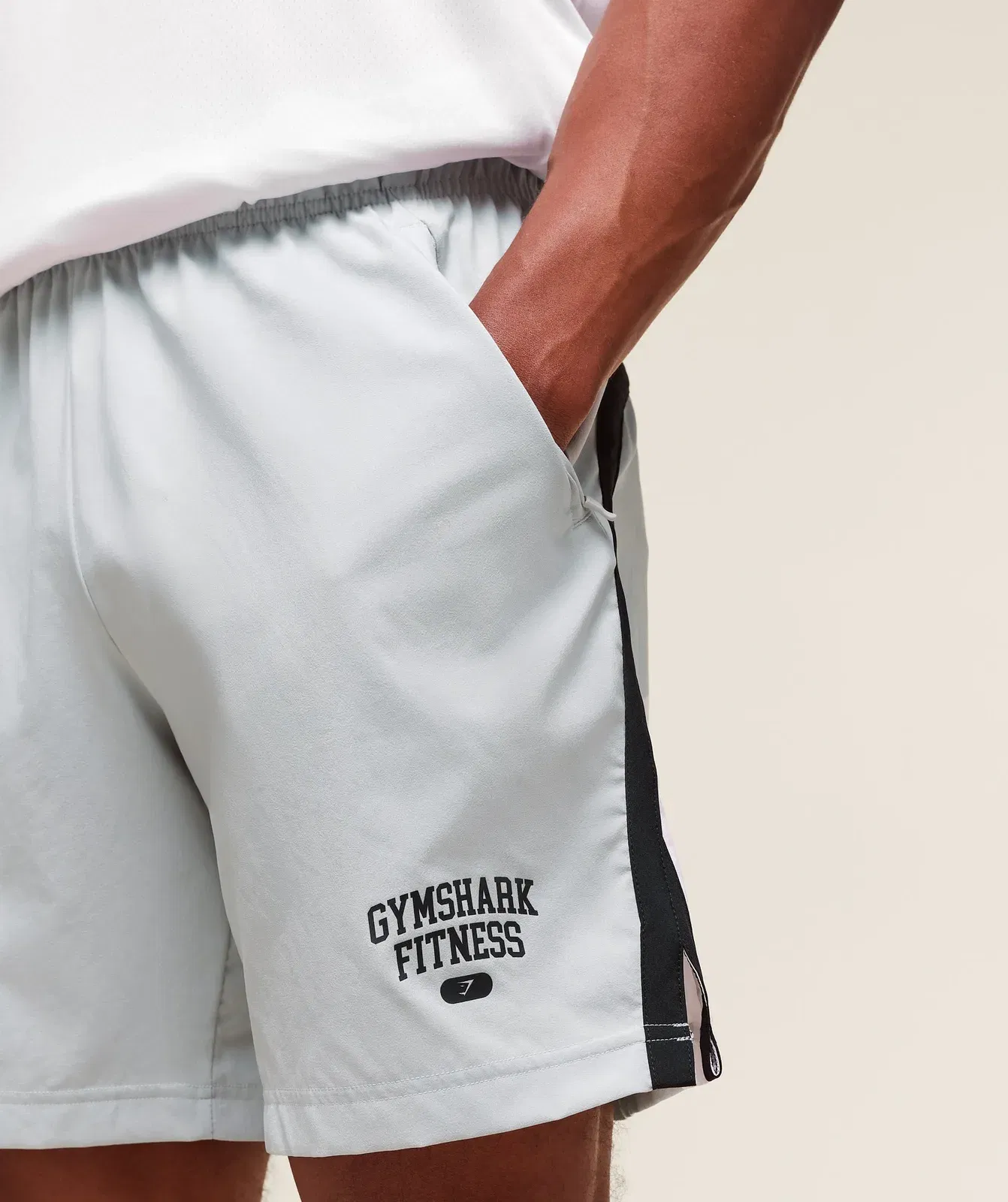 Gymshark Campus 7" Shorts - Light Grey