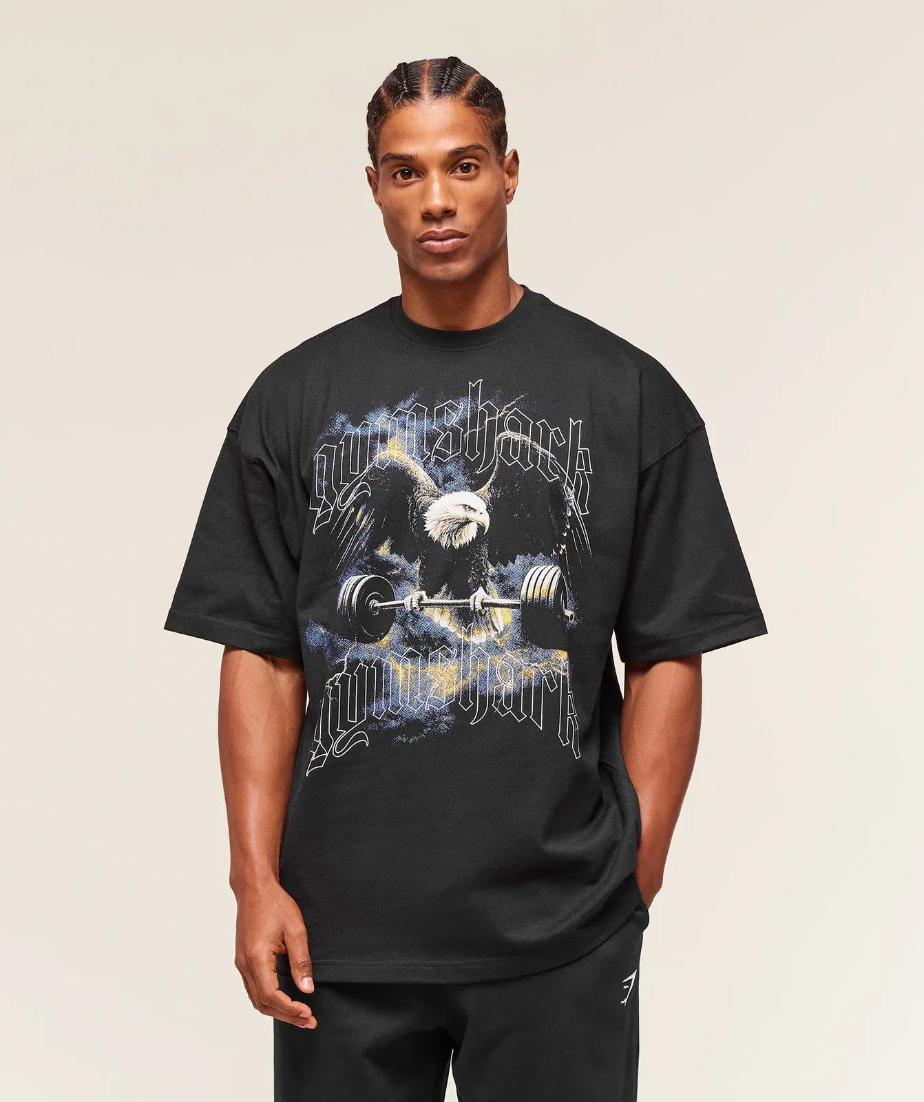 Gymshark Eagle Graphic T-Shirt - Black