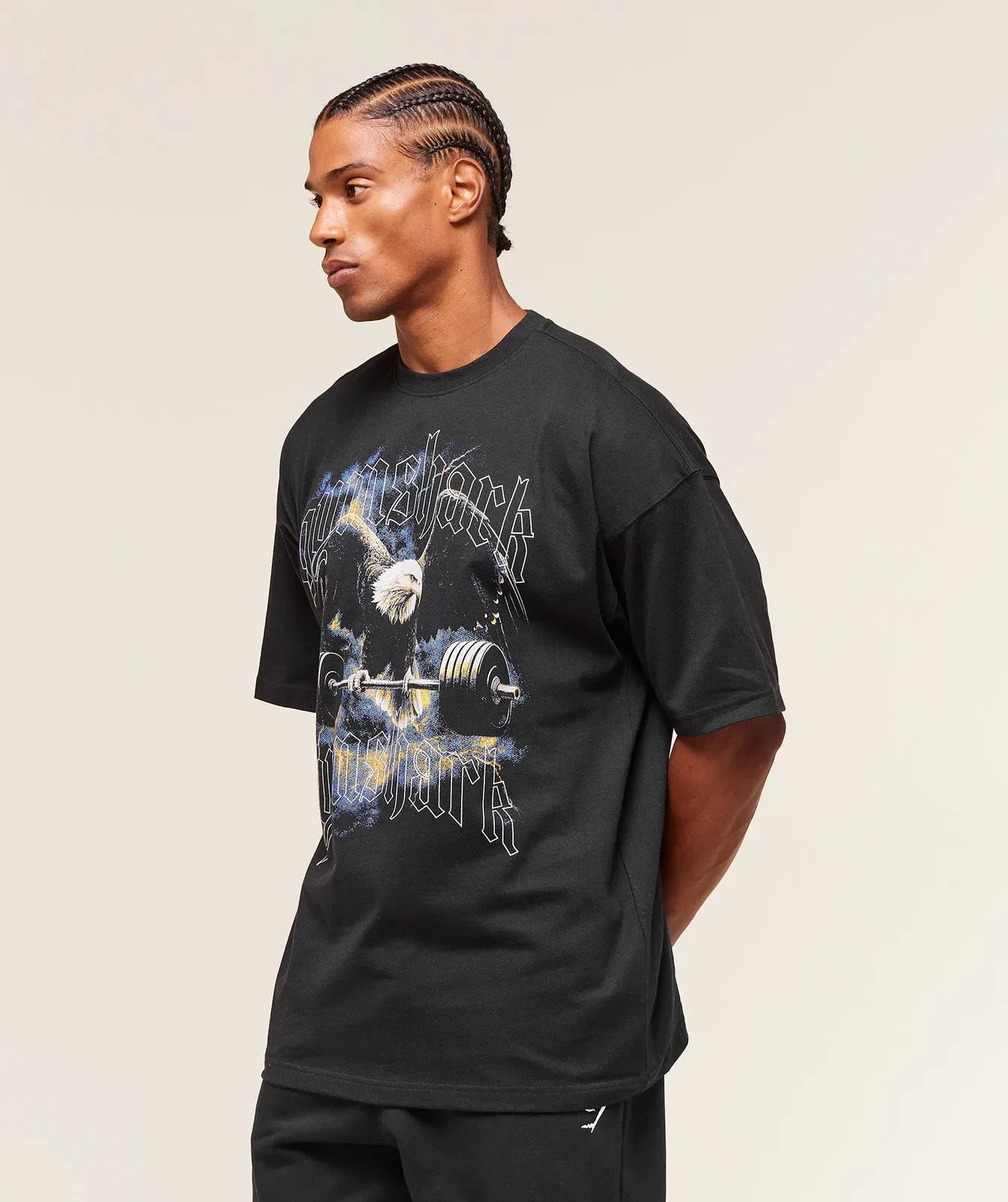Gymshark Eagle Graphic T-Shirt - Black