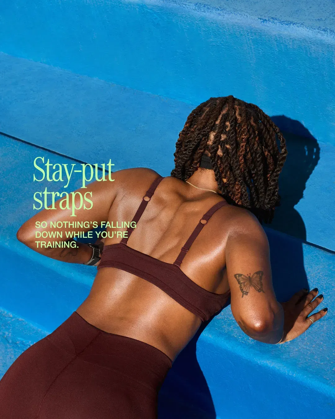 Gymshark Energise Seamless Sports Bra - Rich Maroon