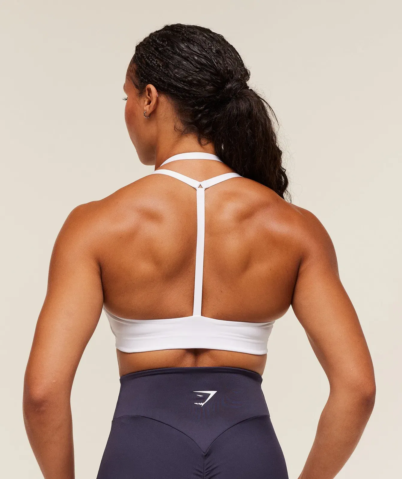 Gymshark Reps T Back Sports Bra - White