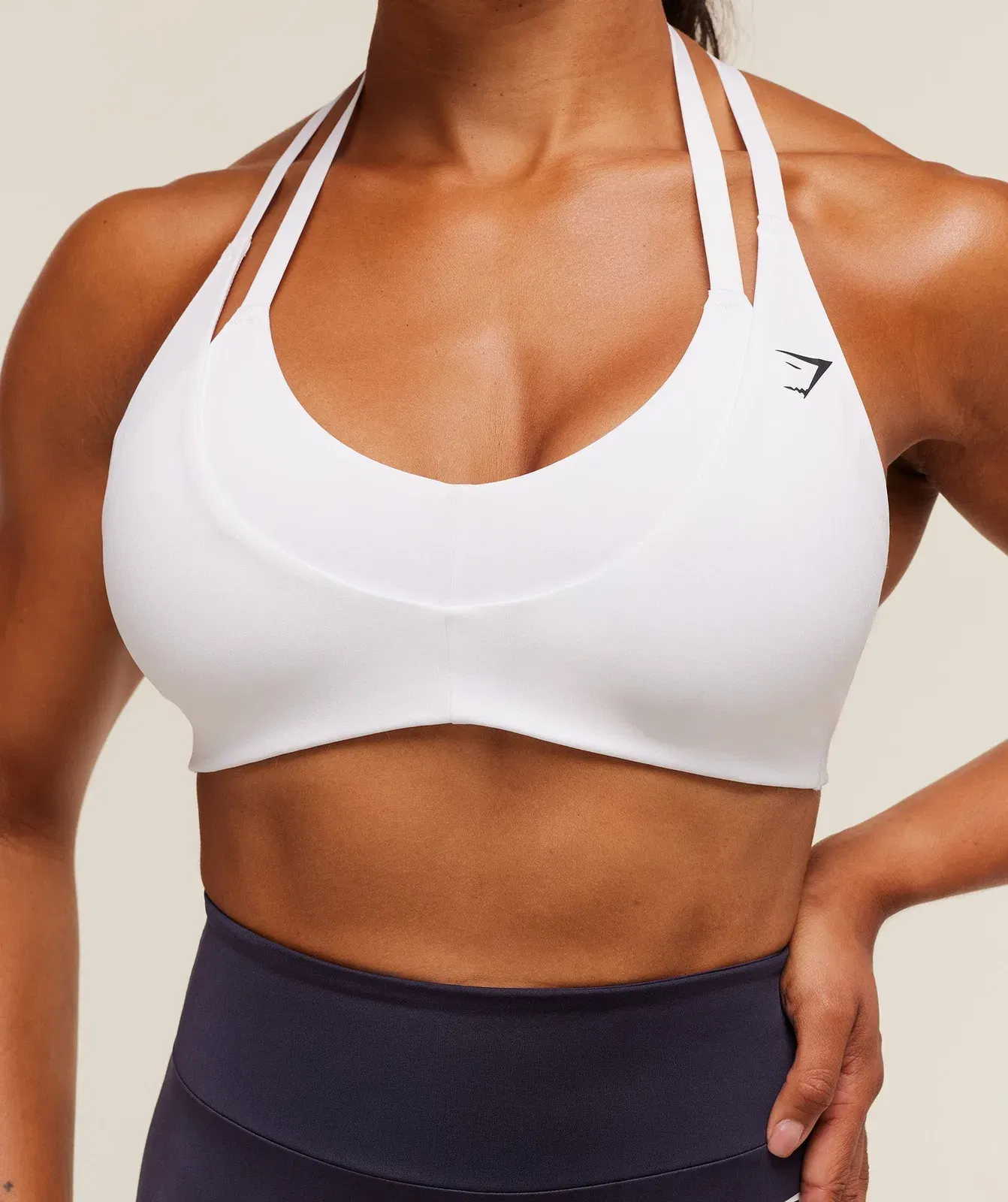 Gymshark Reps T Back Sports Bra - White
