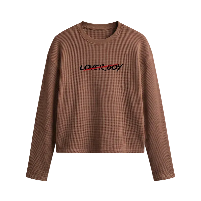 Blacklist Lover Boy Waffle T-shirt Brown