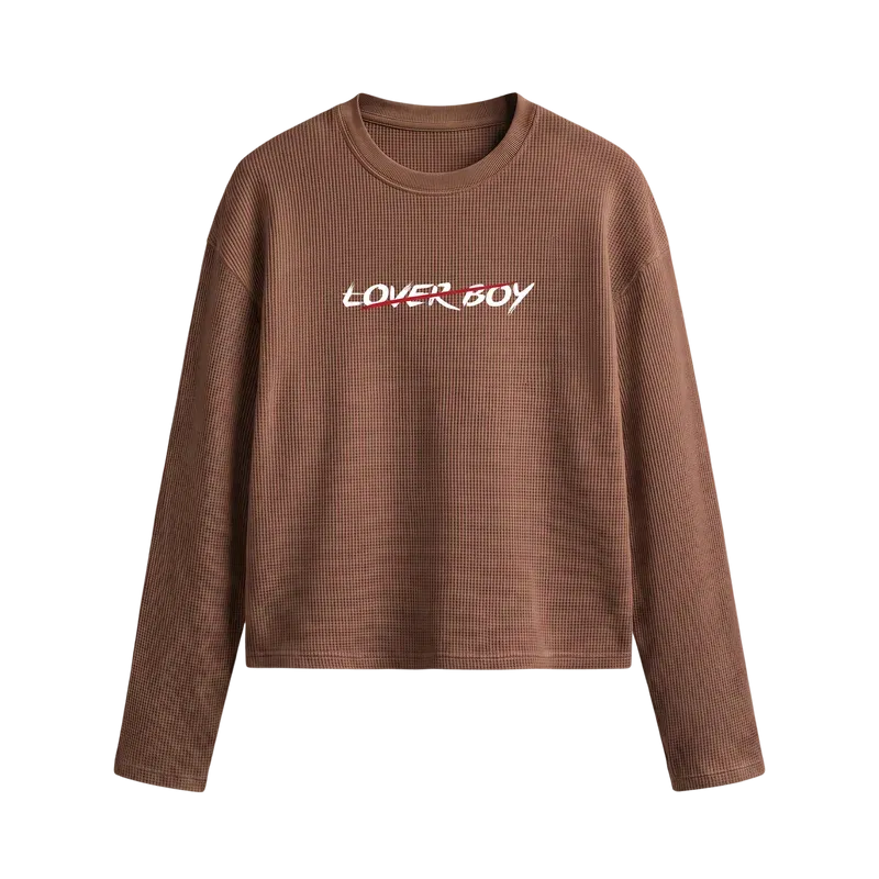 Blacklist Lover Boy Waffle T-shirt Brown