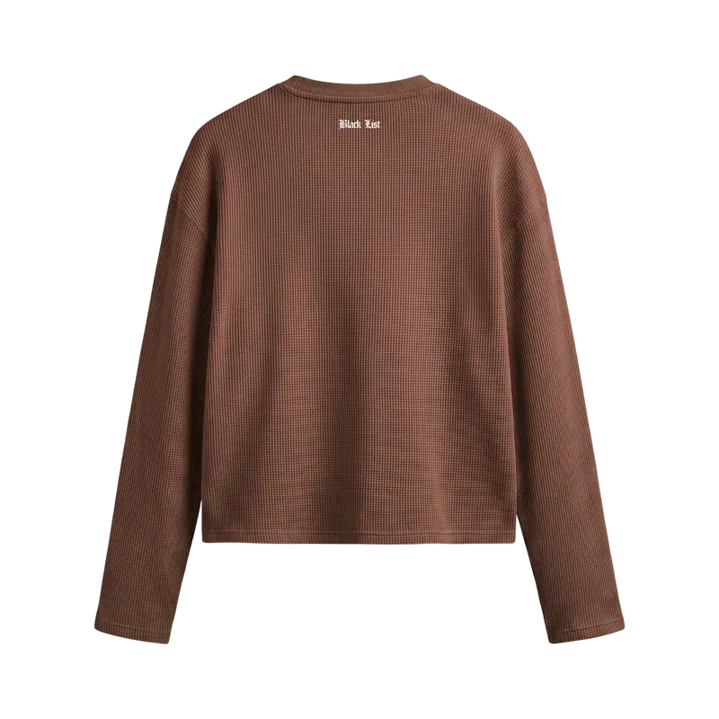 Blacklist Lover Boy Waffle T-shirt Brown