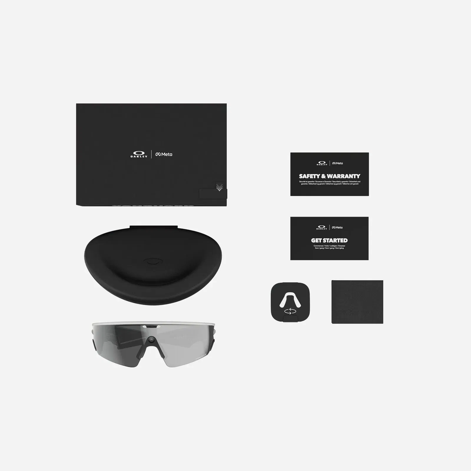 Oakley Meta Vanguard Prizm Black Lenses White Frame AI Glasses