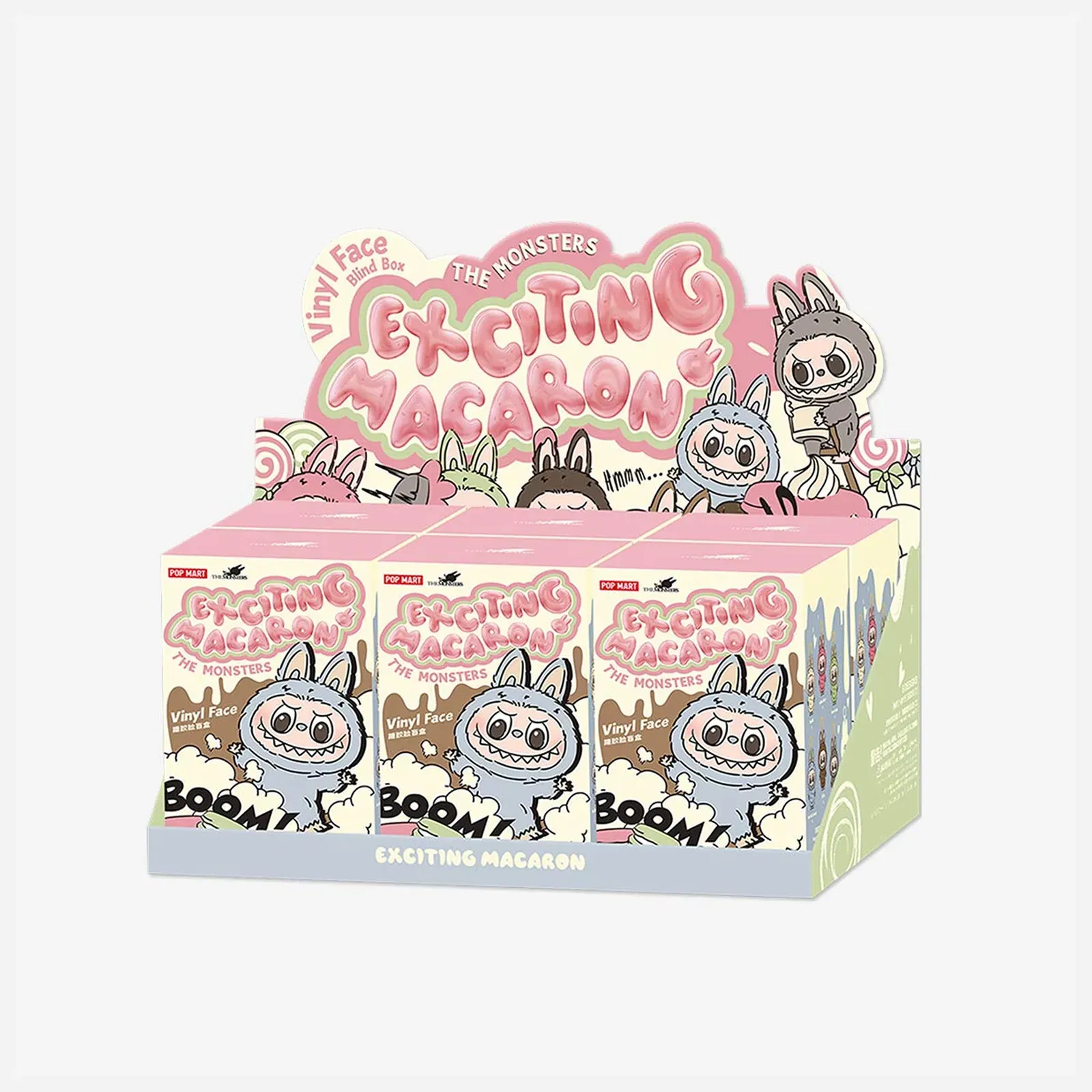 Pop Mart Labubu The Monsters Tasty Macarons Vinyl Face Sealed Case (Pack of 6)