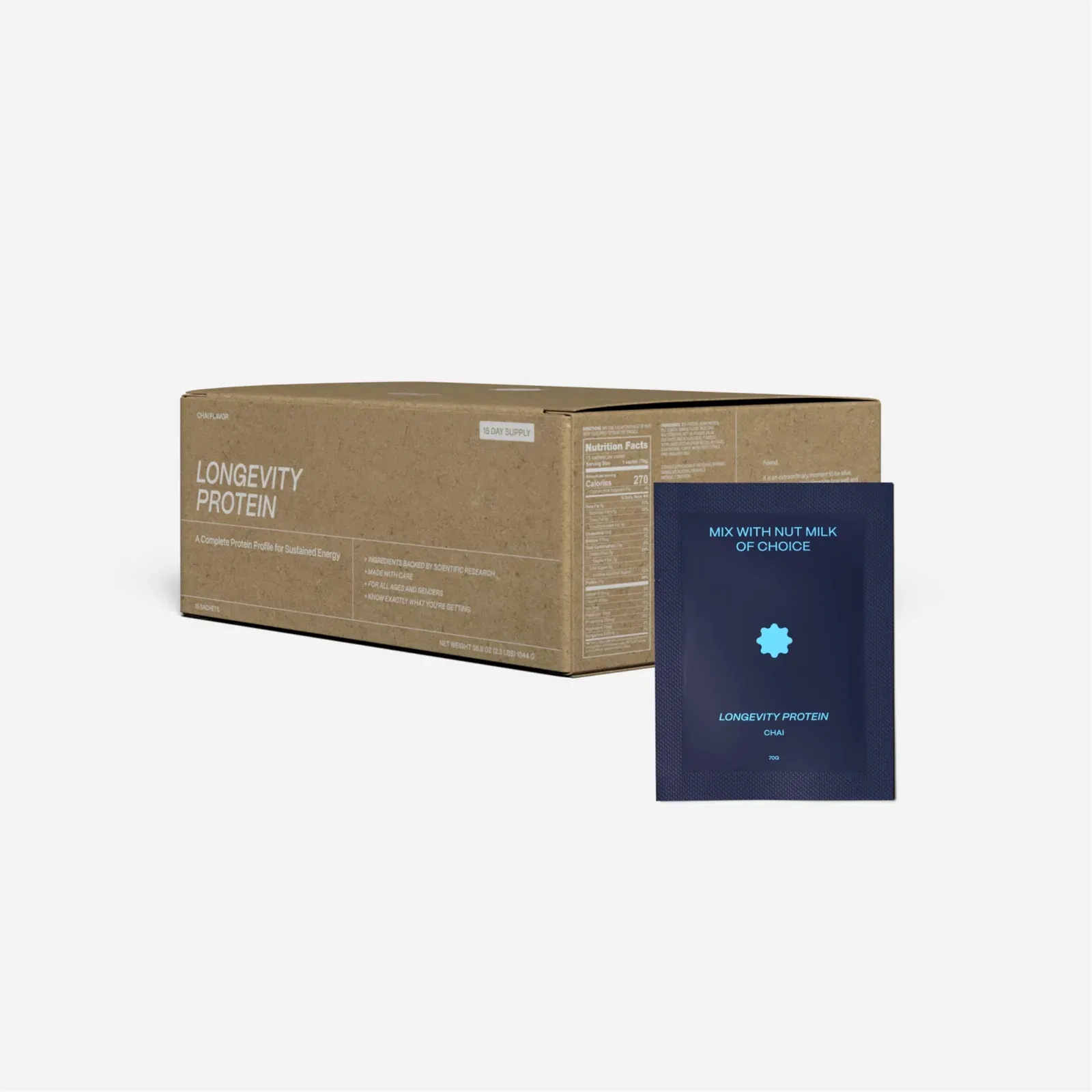 Blueprint Bryan Johnson Metabolic Protein Powder Chai