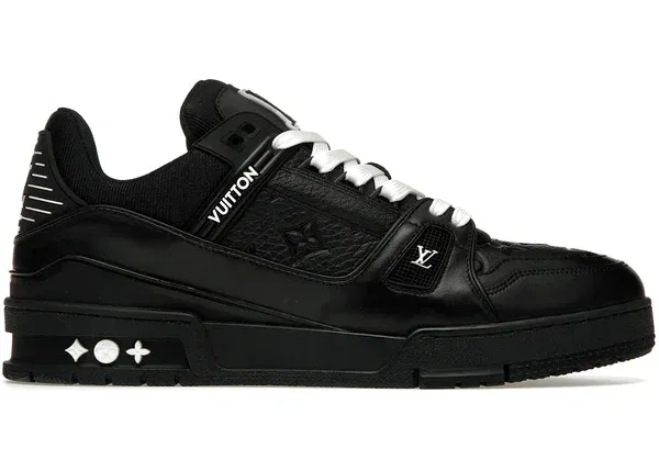 Louis Vuitton Trainer Sneaker Embossed Monogram - Black