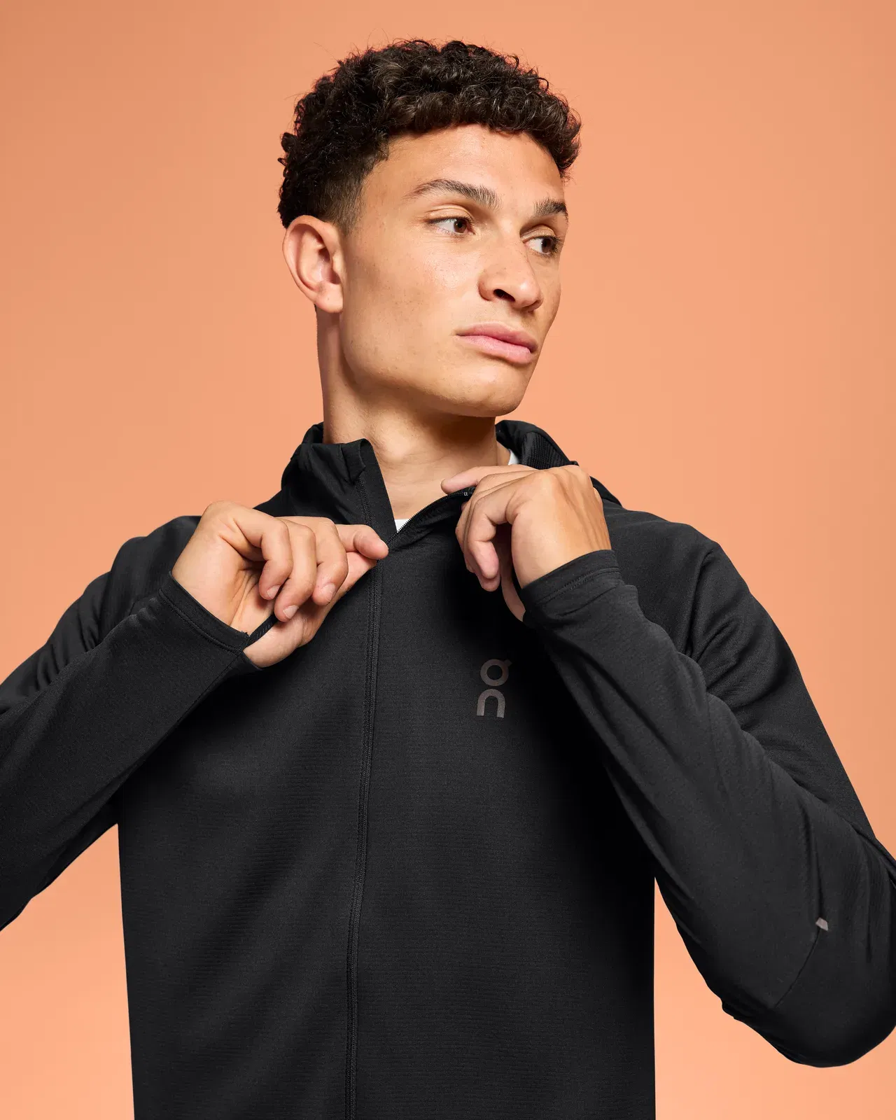 Climate Zip Hoodie Black
