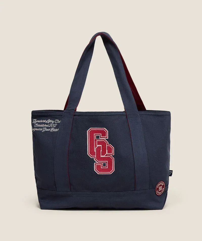 Gymshark Collegiate Tote Bag Heavy Blue