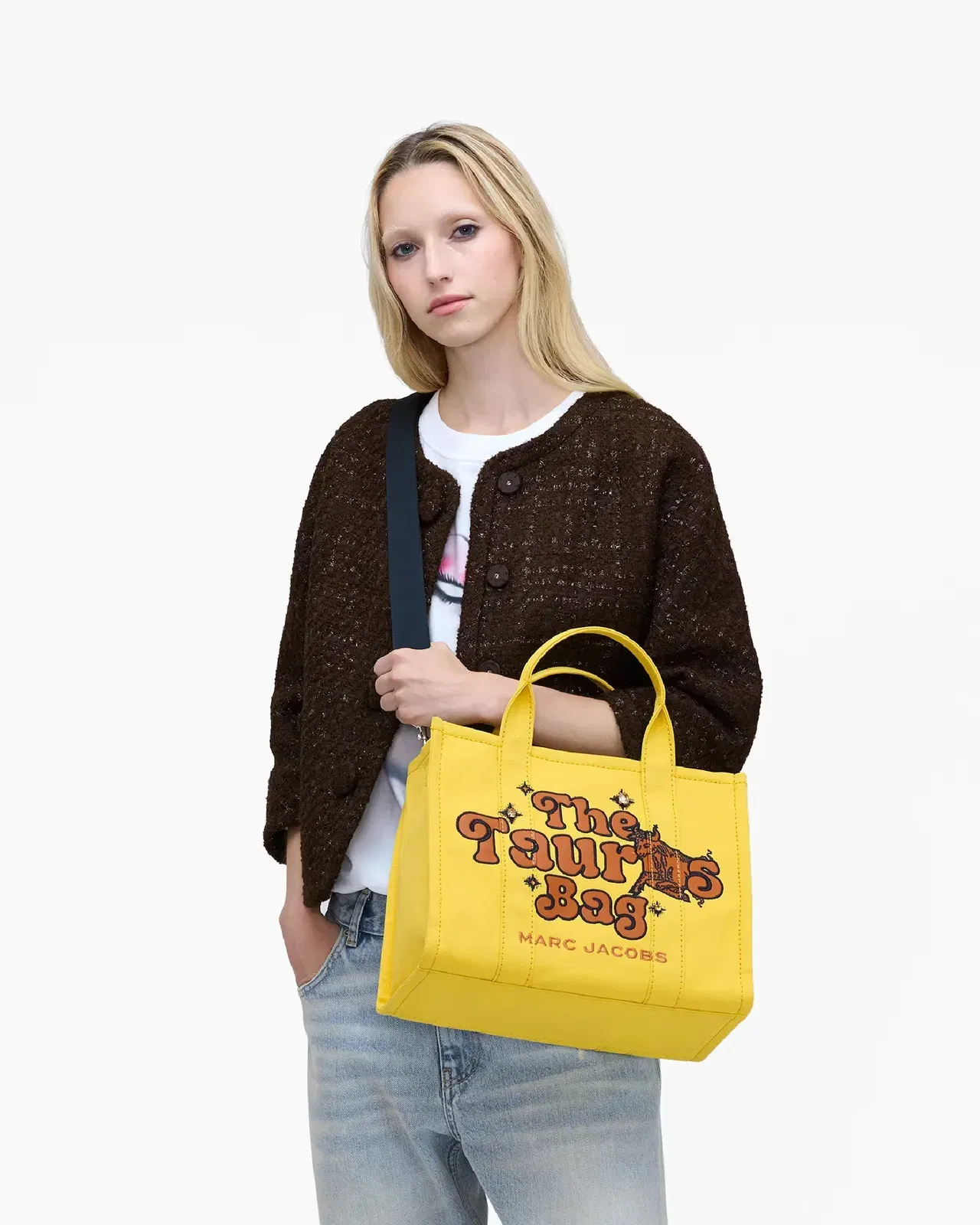 Marc Jacobs Marc Jacobs The Logo Webbing Strap Gold Multi Gold Multi