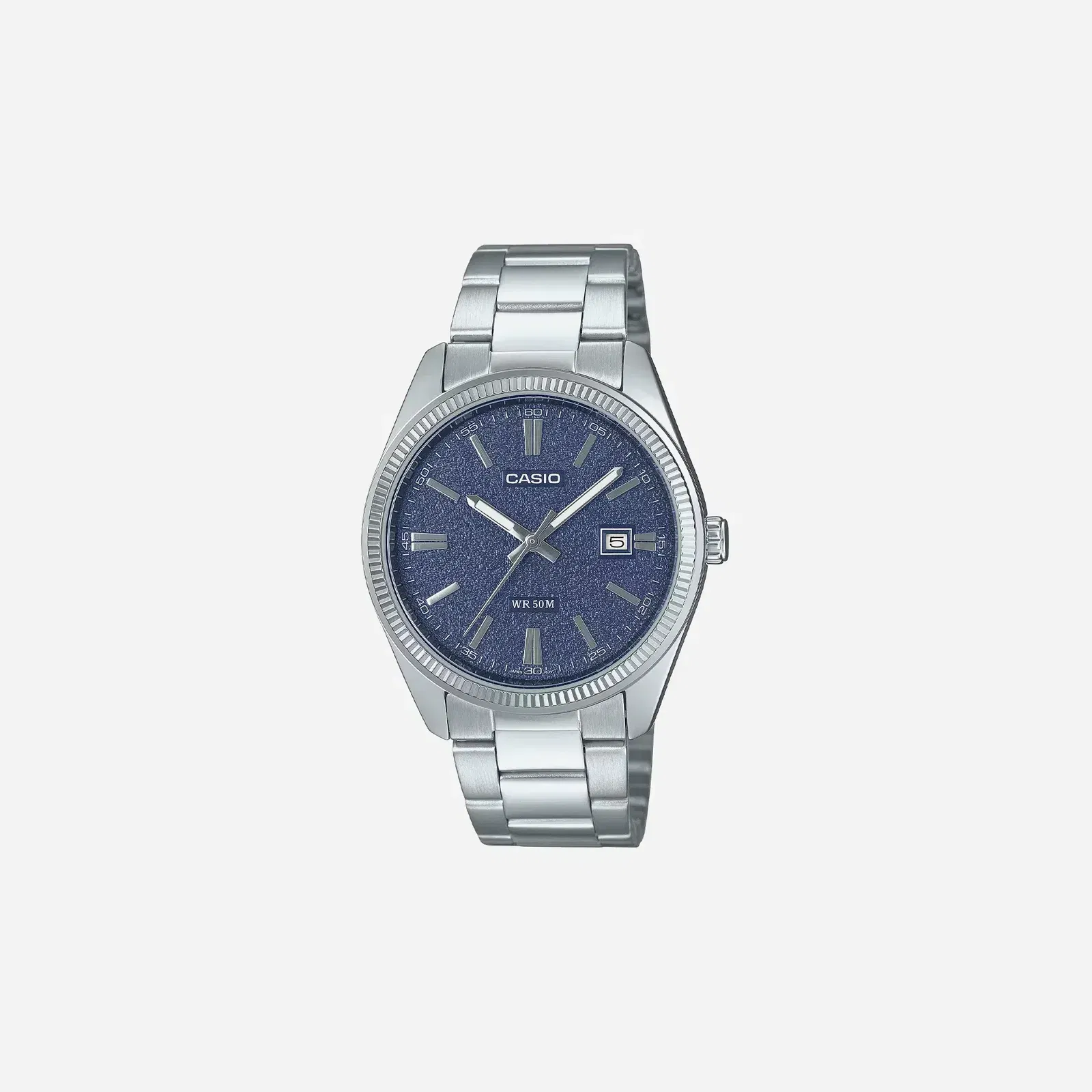 Casio Standard Analog Blue Dial MTP-1302DA-2A1V Stainless Steel Watch