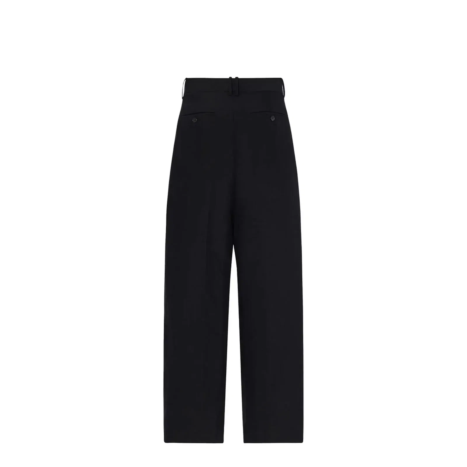 Lilas Pant Black in Wool and Linen