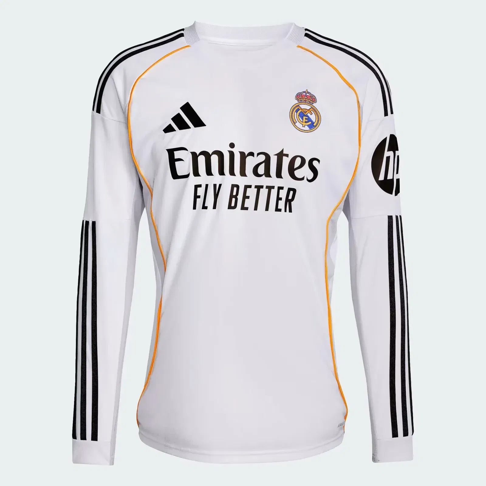 Adidas Real Madrid 25/26 Long Sleeve Home Jersey
