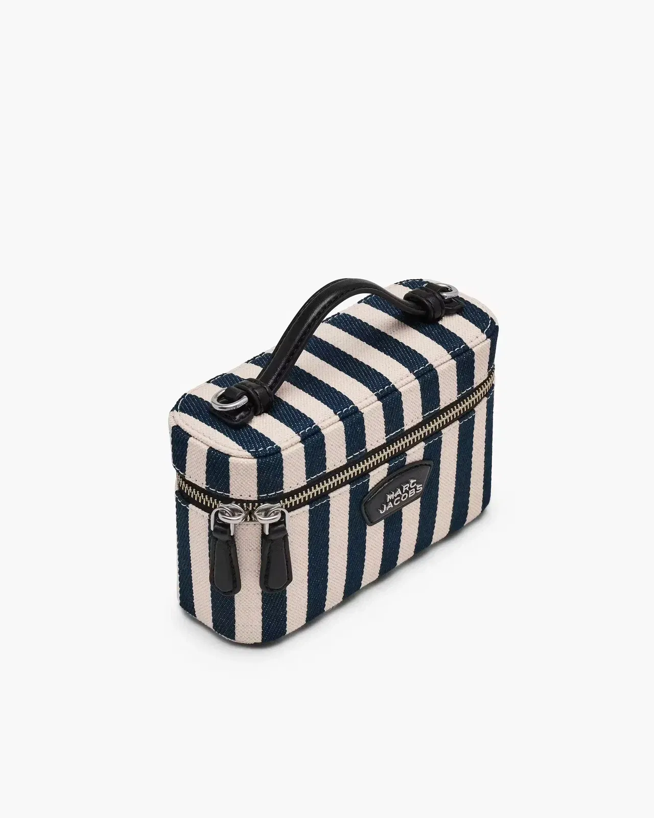 Marc Jacobs The Stripe Canvas Everyday Vanity Bag Blue Sea Multi