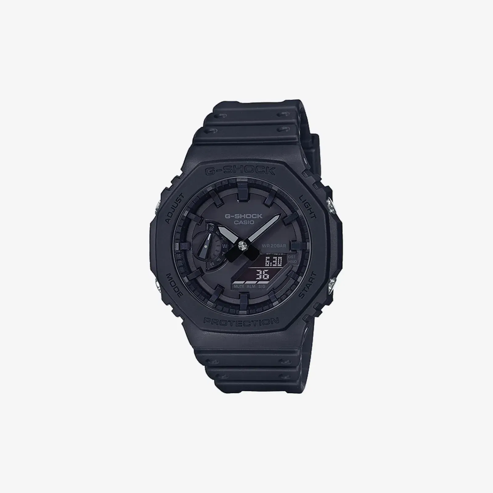 Casio G-Shock GA-2100-1A1DR Quartz Black Dial Analog-Digital Resin Watch
