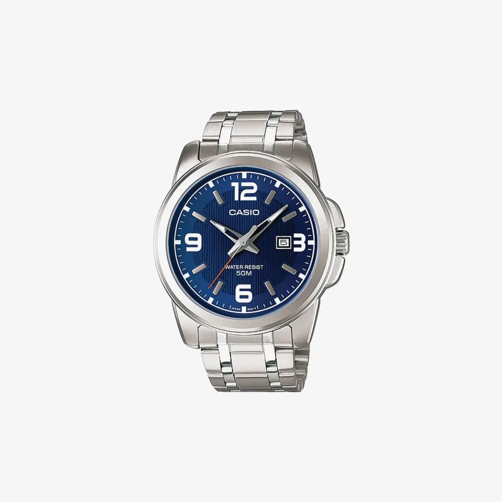 Casio Enticer MTP-1314D-2AVDF Quartz Blue Dial Analog Stainless Steel Watch